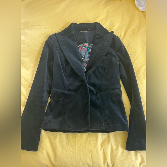 7 For All Mankind Velvet Jacket - Picture 1 of 8